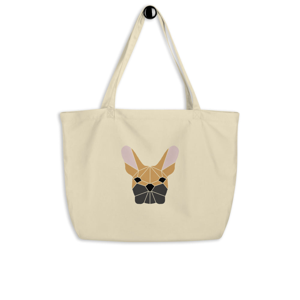 Brown French Bulldog Tote