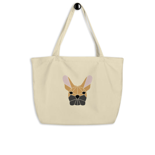 Brown French Bulldog Tote