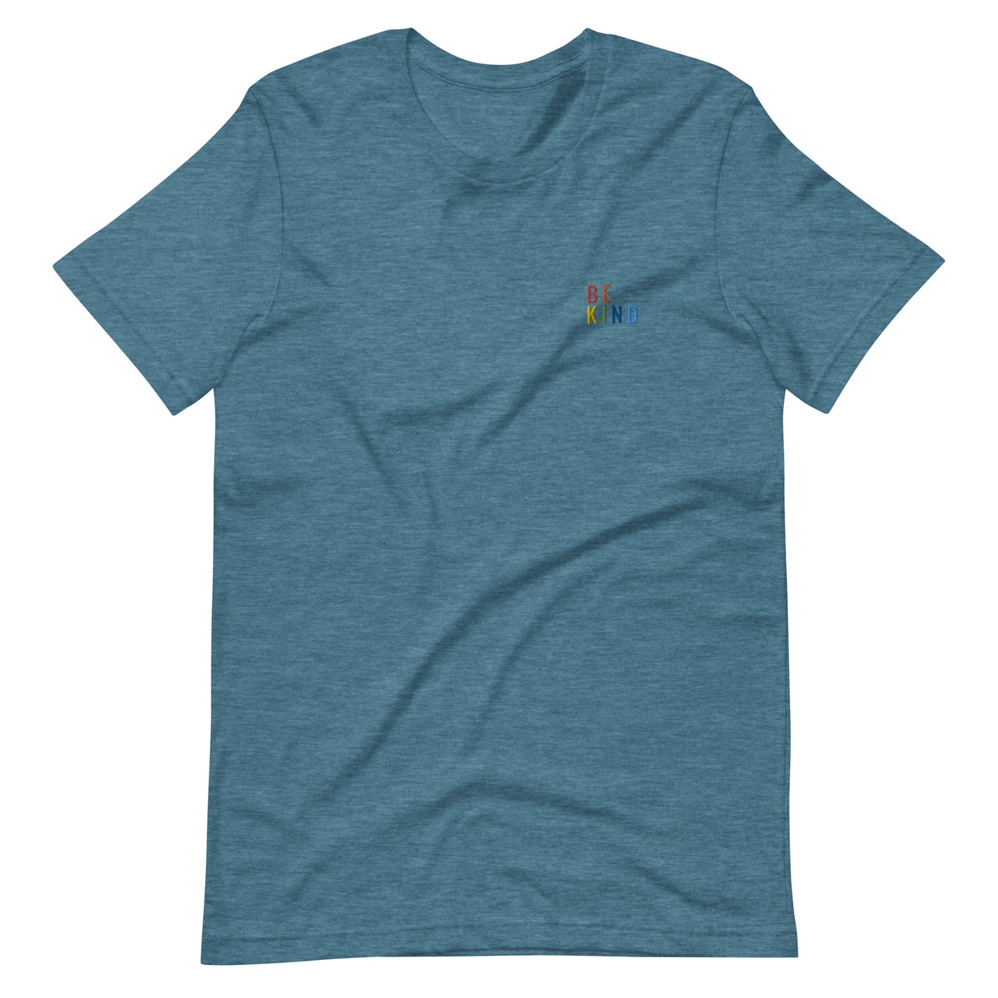 Embroidered Rainbow Be Kind Tee