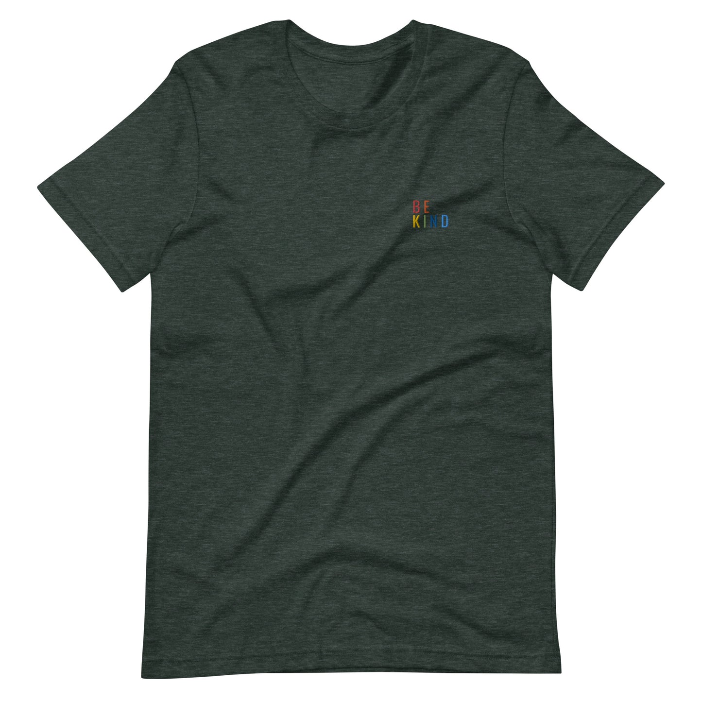 Embroidered Rainbow Be Kind Tee